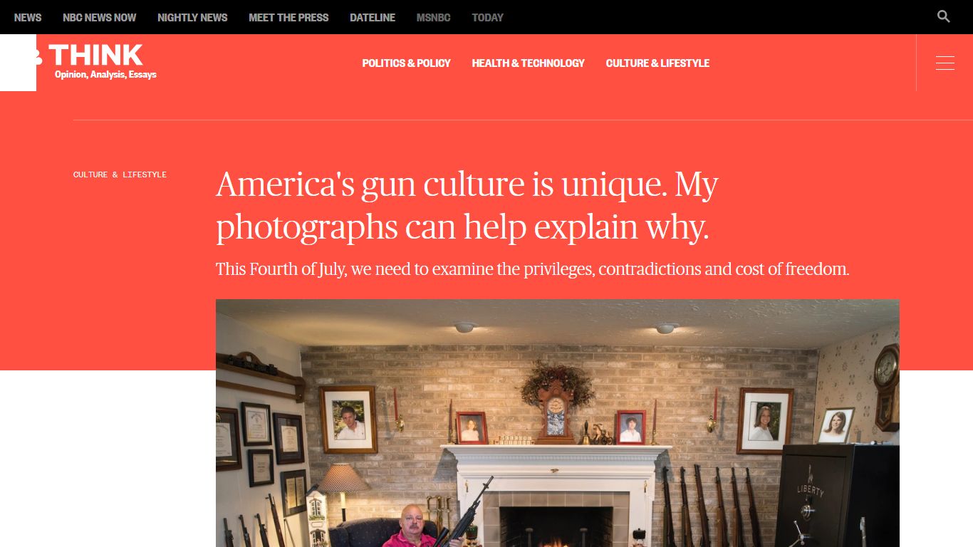 America's gun culture is unique. My photographs can help explain why.